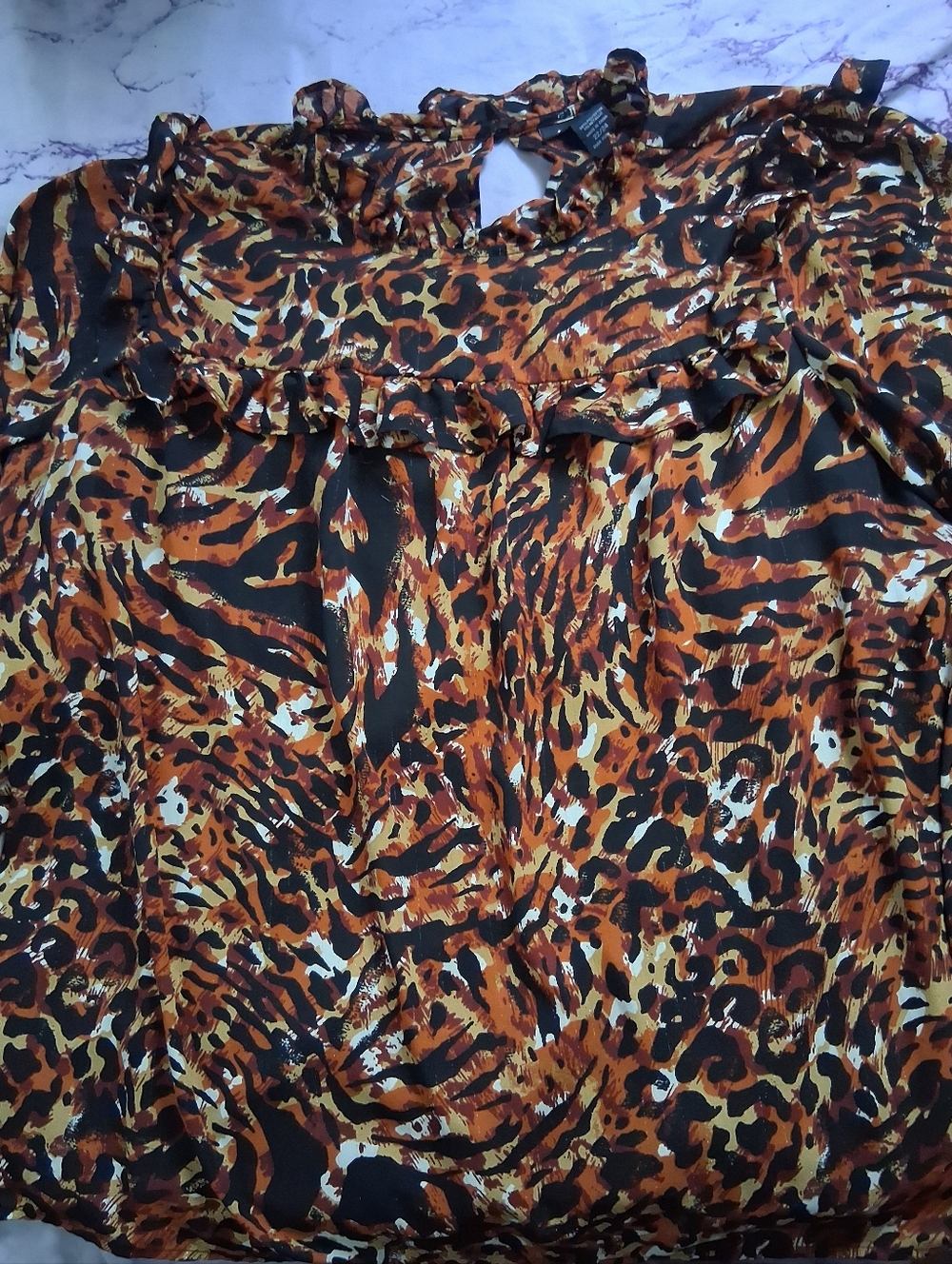 Ashley Steward Animal Print Blouse